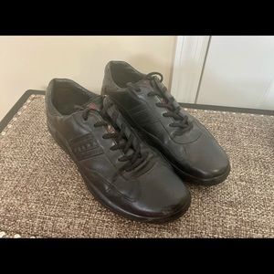 Prada Full Black Leather America’s Cup Sneaker